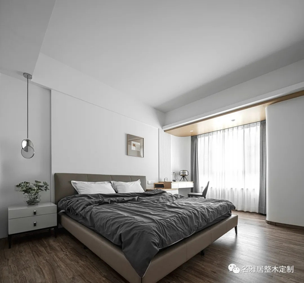 名雅居全屋 | 130㎡极简自然风，方圆交错，木白有序！