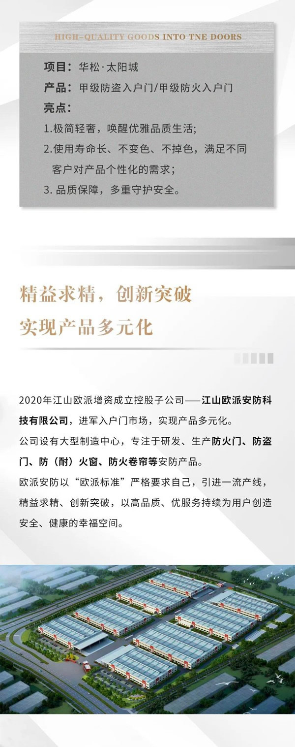 欧派木门-案例鉴赏丨华松太阳城·入户门